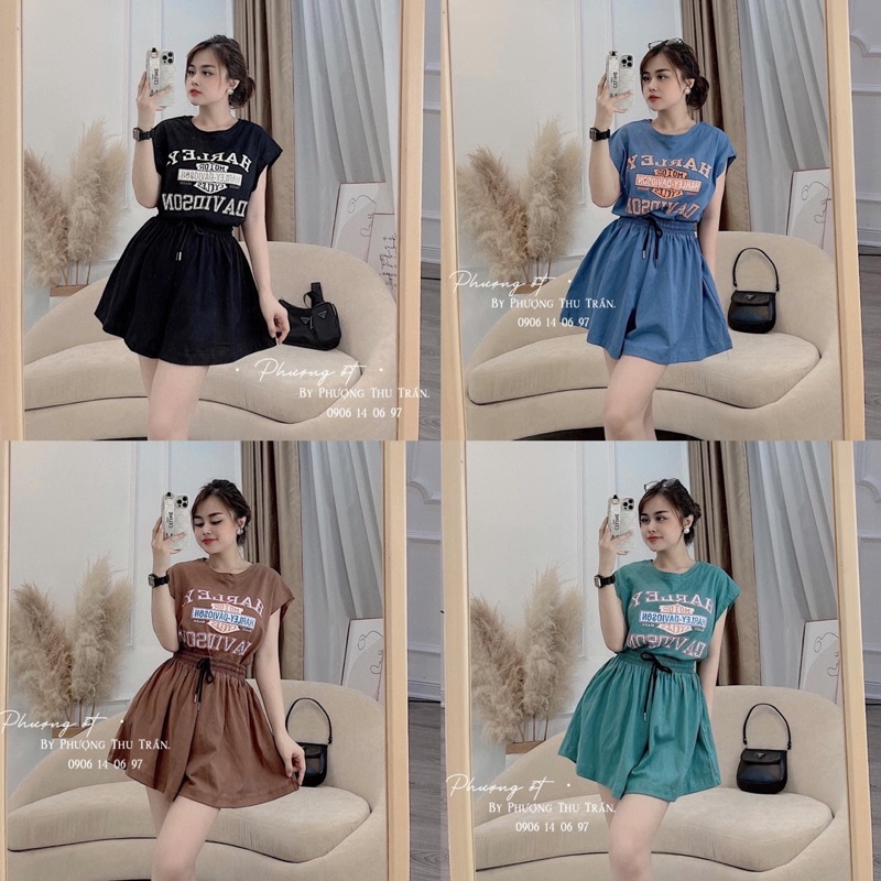 SET ĐÙI ỐNG RỘNG - QUẦN GIẢ VÁY