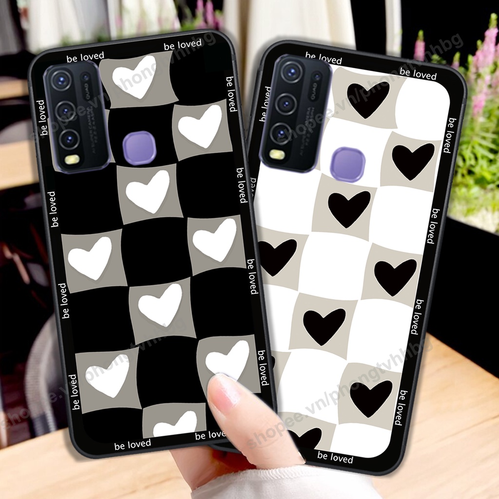 Ốp lưng Vivo Y30 / Y50  ốp họa tiết trái tim caro, chuột mikey thể thao cực đẹp cute cực bền bỉ