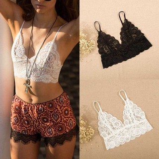 Áo bra ren màu trắng/đen quyến rũ cho nữ