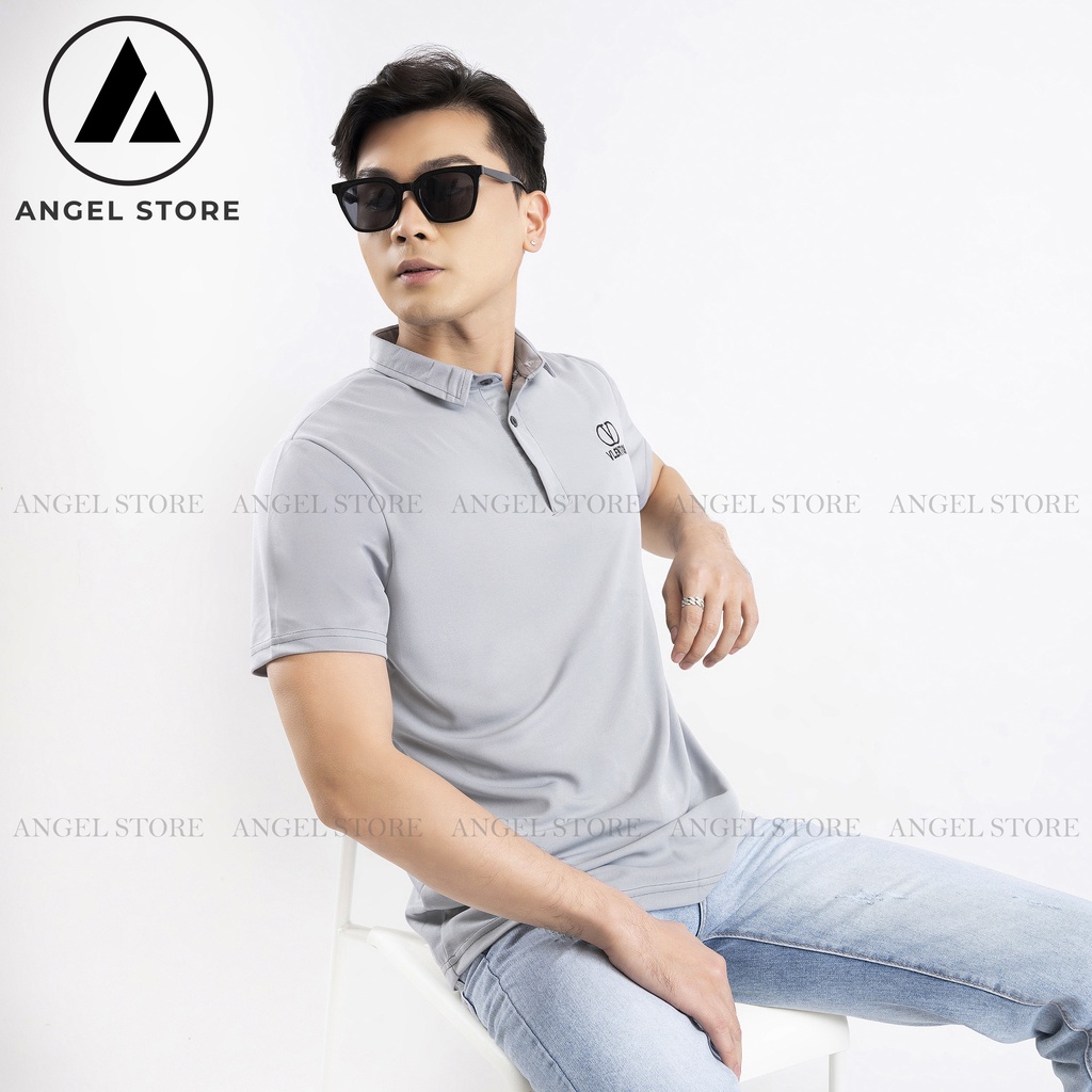 Áo polo nam ANGEL STORE, áo thun nam cổ bẻ basic cộc tay vải cotton chuẩn form phong cách trẻ trung HA08