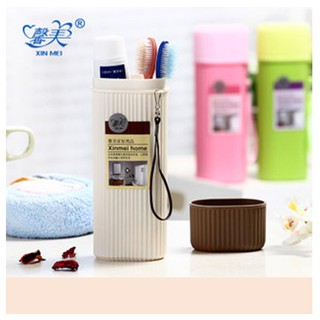 Hộp đựng bàn chải và tuýp kem đánh răng có vân tiện dụng