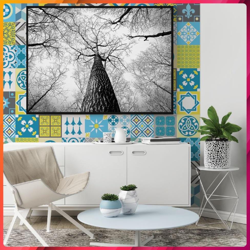 Decal Dán Tường Họa Tiết Gạch Bông Vintage Siêu Đẹp Shop Châu, Chất liệu cao cấp từ Đài Loan, nhiều mẫu mã (DGB-027)