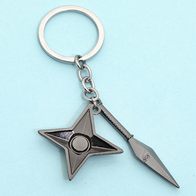 Móc Gắn Chìa Khóa Naruto Uzumaki Sasuke Kakashi 3 Kunai