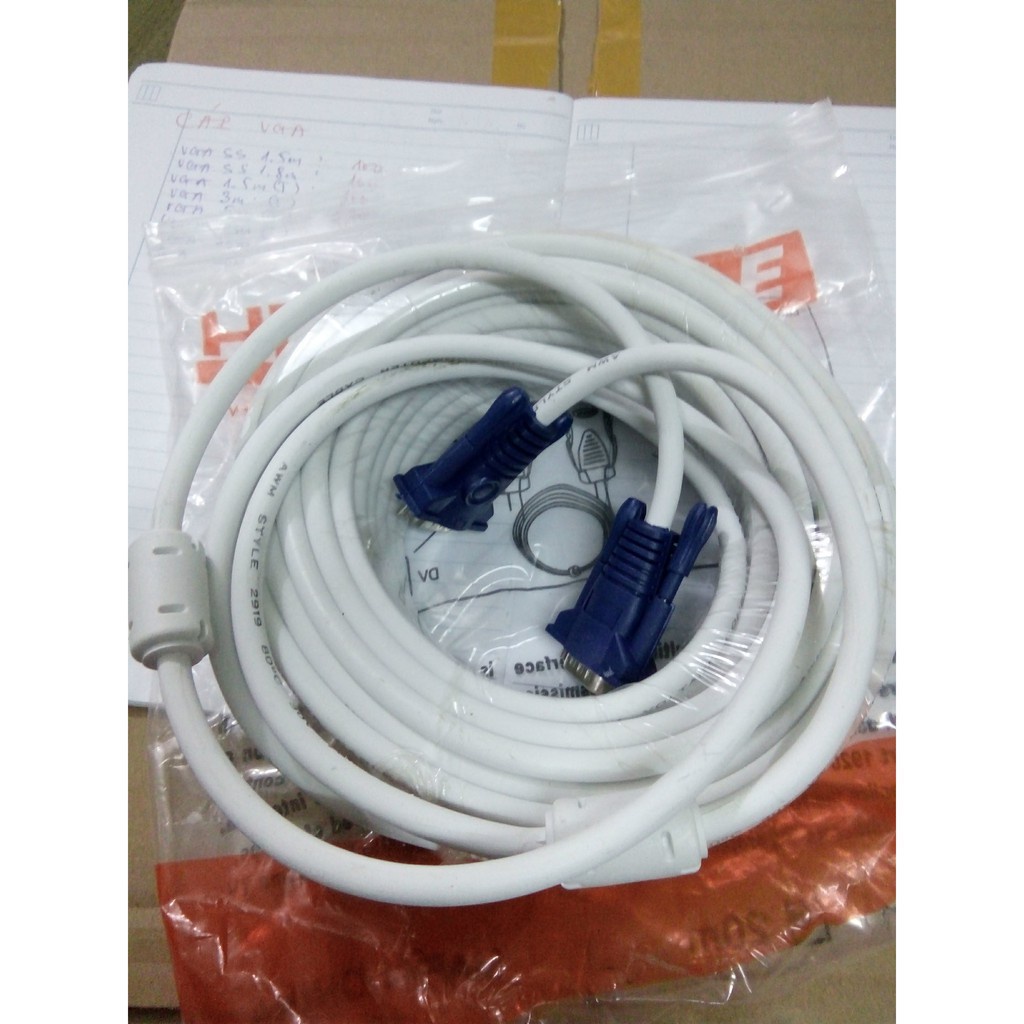 HOT -  Cáp VGA trắng 20m