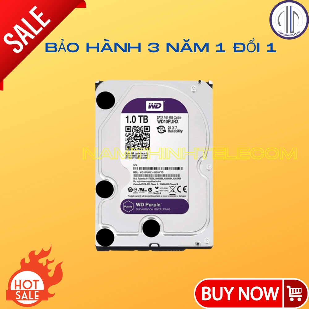 Ổ cứng HDD Western Seagate 500GB 1TB 2TB chuyên dùng cho camera chính hãng