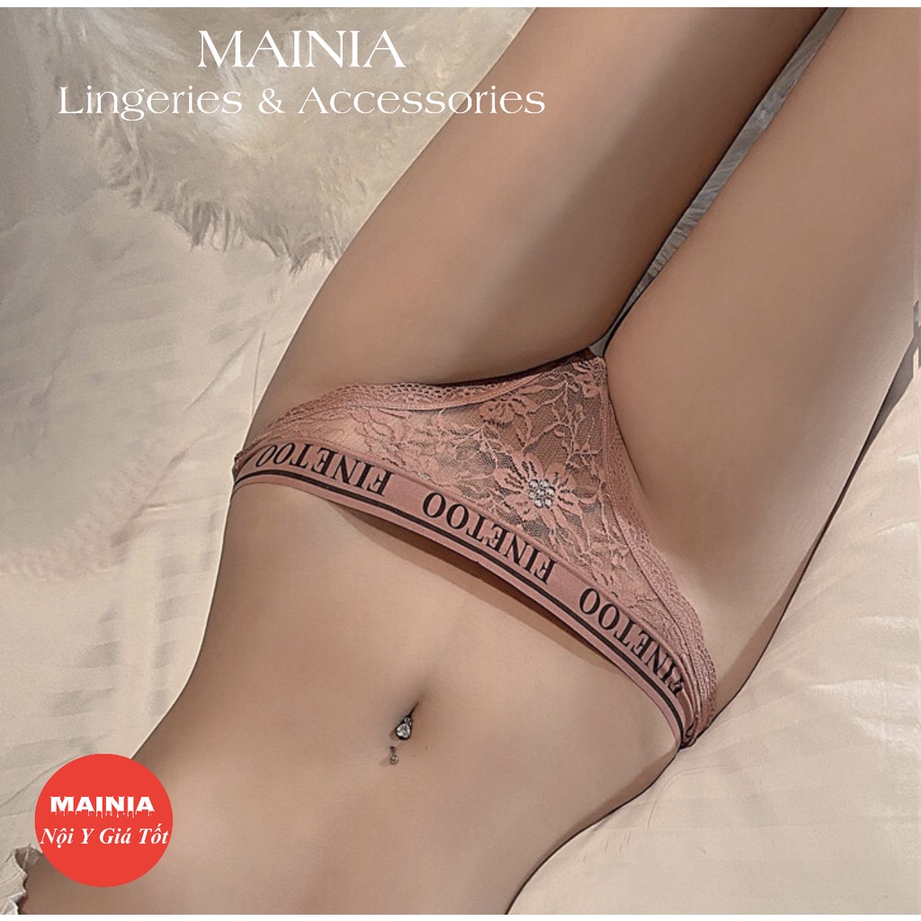 Quần Lót Ren Lọt Khe Xuyên Thấu Nữ FINETOO Sexy Gợi Cảm Cao Cấp Loại 1 Mainia Shop