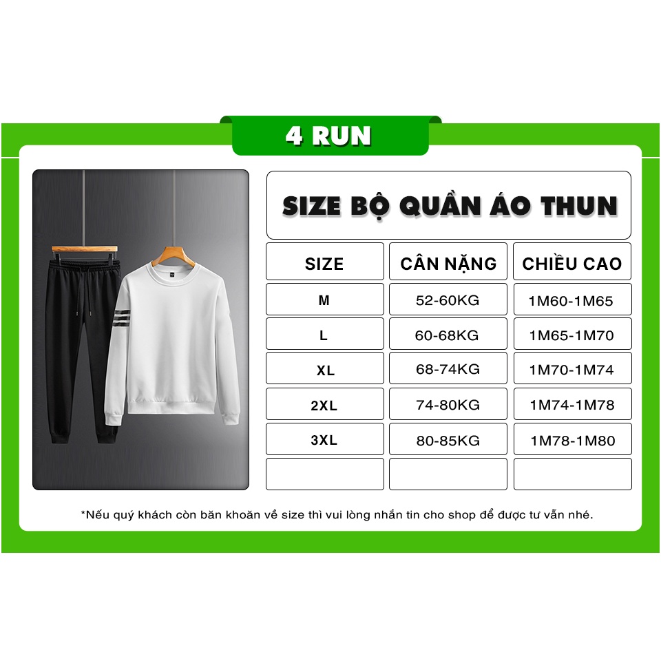 Bộ thể thao nam đẹp 4RUN mã KP-F sét quần áo nam Jogger vải co Giãn mềm mại