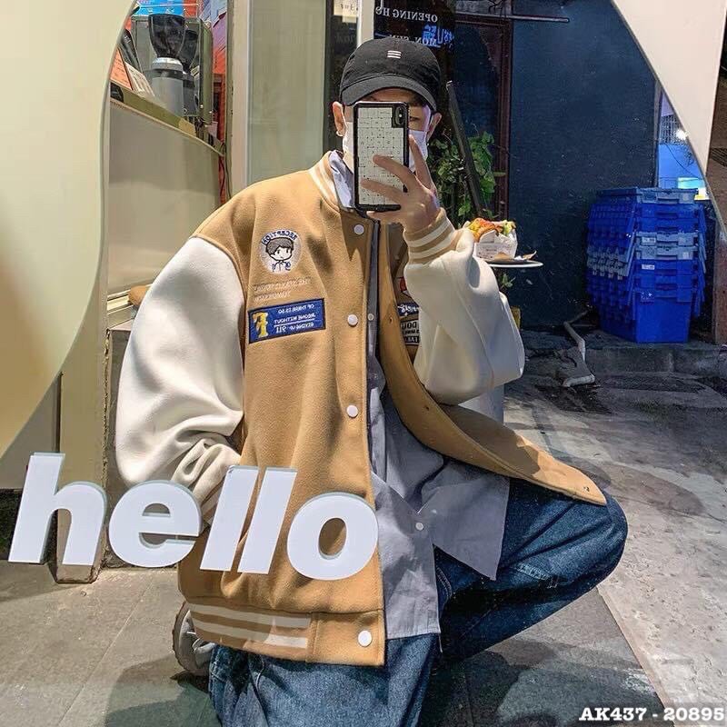 Áo Khoác Bomber Đôi Nam Nữ Nỉ Bông Dày Form Rộng Unisex Áo Khoác Nỉ Nam Nữ Áo Khoác Cài Nút Bấm in DINNERFF - AK3437 | BigBuy360 - bigbuy360.vn