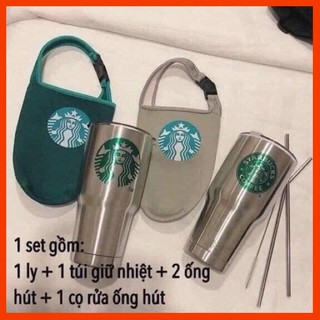 [Giá Buôn] BÌNH GIỮ NHIỆT YETI THÁI HÀNG CAO CẤP TẶNG KÈM TÚI SÁCH,ỐNG HÚT VÀ DỤNG CỤ CỌ RỬA BÌNH