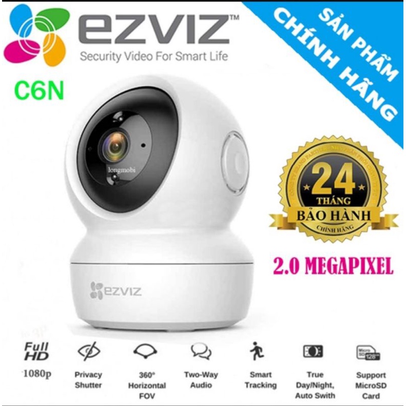 Camera wifi EZVIZ C6n FULL HD độ nét cao đàm thoại 2chiều