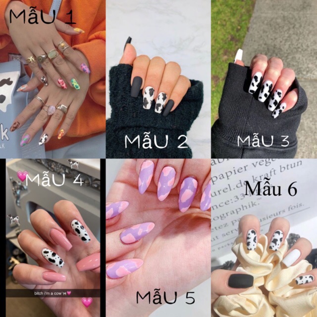 [NailBox] Móng úp dán thiết kế - Các mẫu nail bò sữa tổng hợp