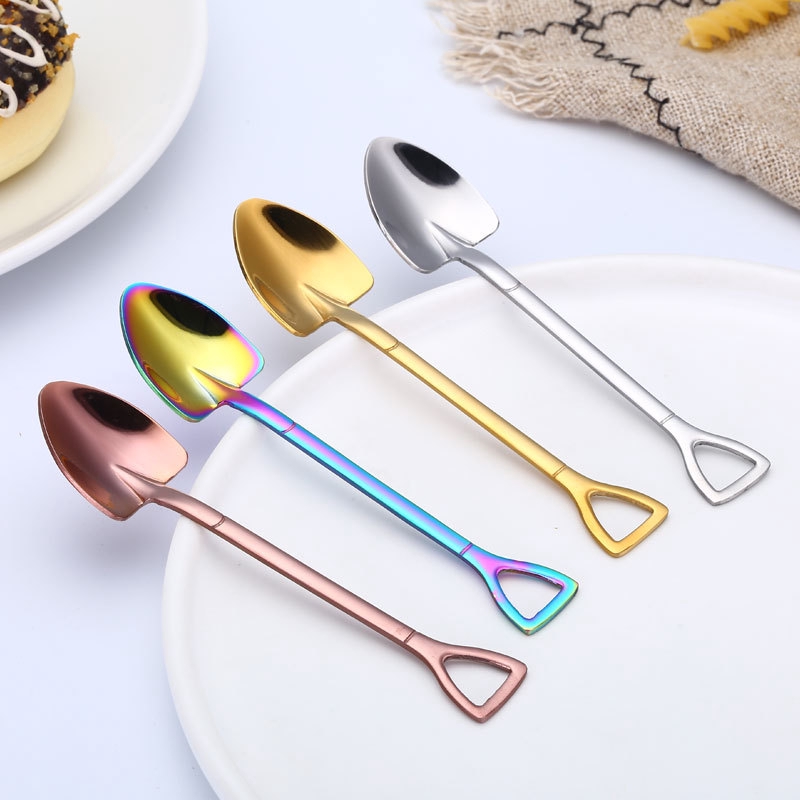 Muỗng cà phê bằng thép không gỉ đầu que kem