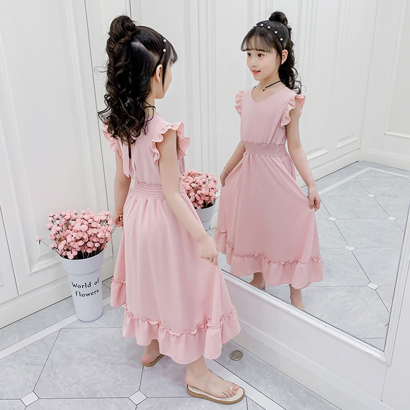 Đầm Công Chúa Màu Hồng Dễ Thương Cho Bé Gái Từ 1 Đến 2 Đến 3-4 Đến 5 Đến 6 Đến 7 Đến 8 Đến 9 Đến 10-11 Đến 12 Tuổi 2022 Mới