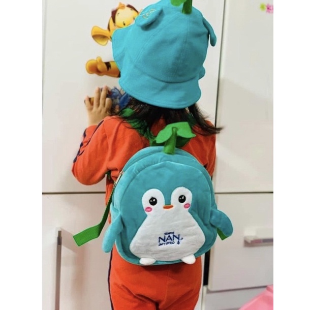 Balo và nón quả bơ/ chim cánh cụt cho bé