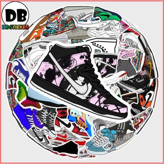[Set 50 Cái] Bộ Sticker giày thời trang cao cấp chống nước dán trang trí laptop, nón bảo hiểm, vali, ván trượt - DB.032