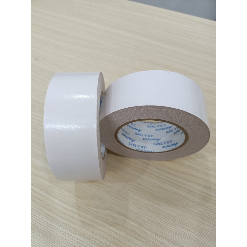 1 cuộn băng keo 2 mặt trắng 48mm x 40m