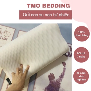 Gối cao su non TMO Bedding chống ngáy ngủ, gối cao su non cao cấp chống đau vai gáy