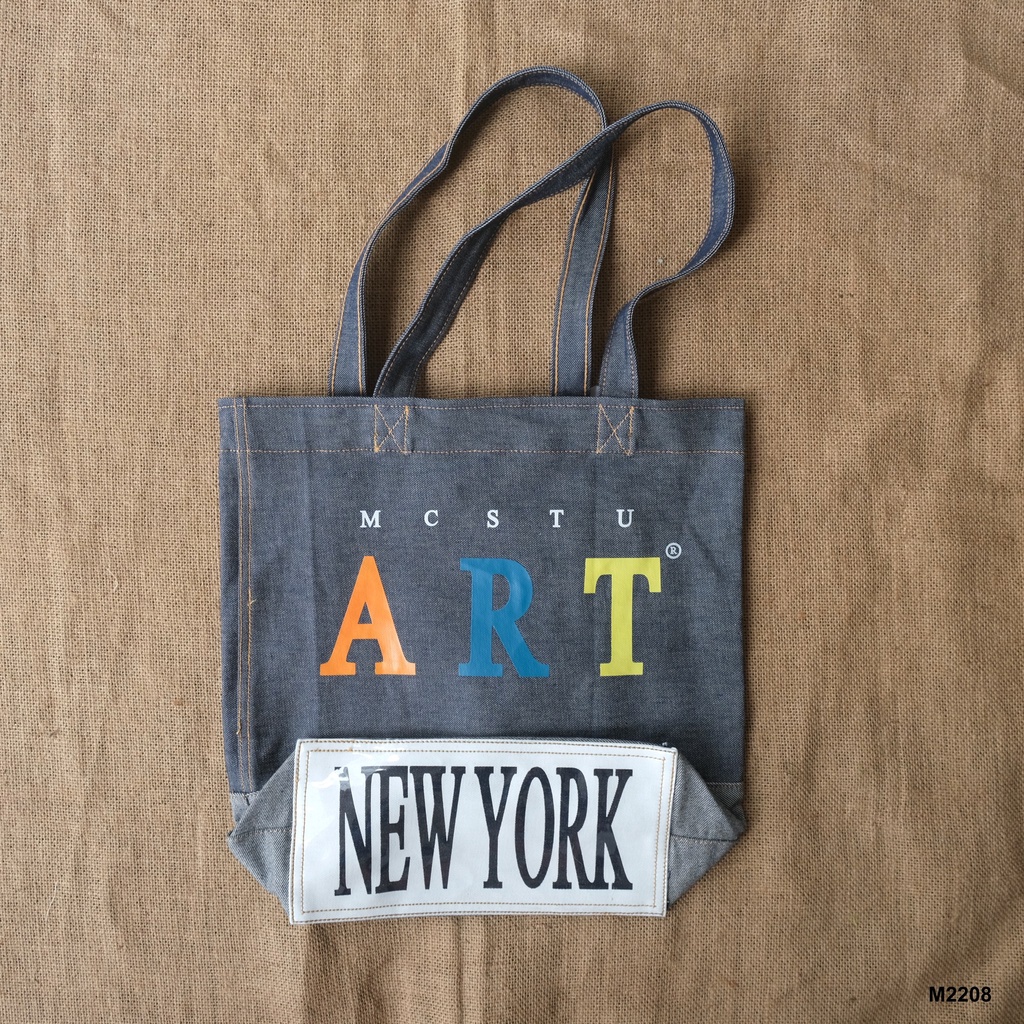 [ Túi tote ] phong cách unisex, chất vải jean chắc chắn hoạ tiết bền đẹp - THEGATE