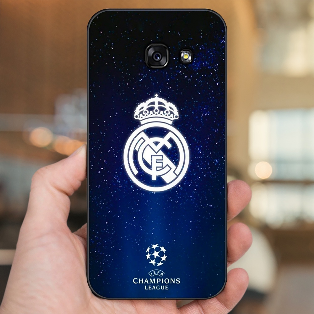 Ốp lưng Samsung A3 2017, A5 2017, A7 2017 viền đen in hình Real Madrid