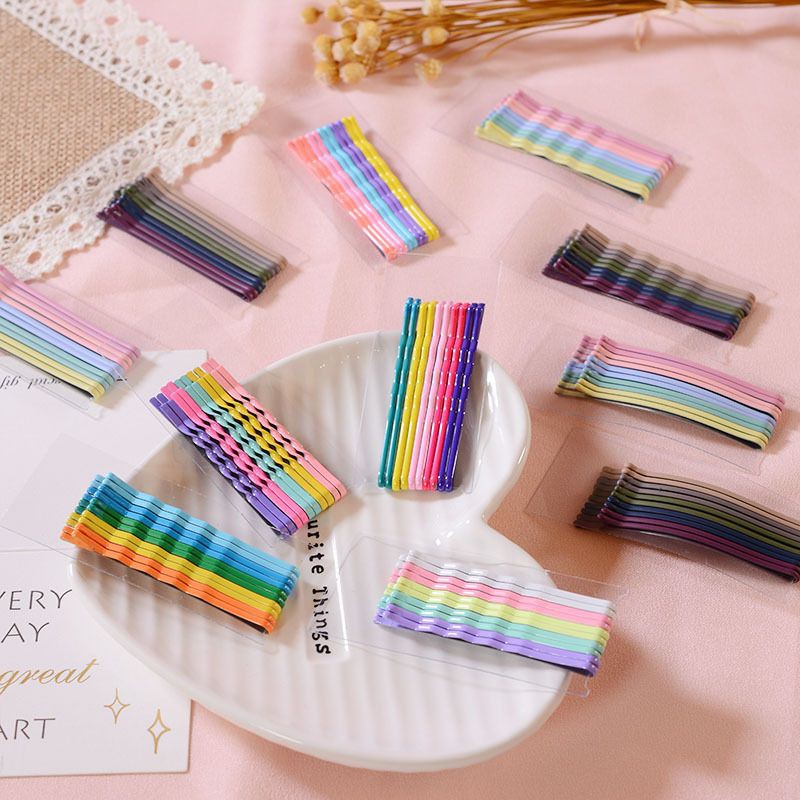Set 10 kẹp tăm kẹp tóc màu sắc dễ thương