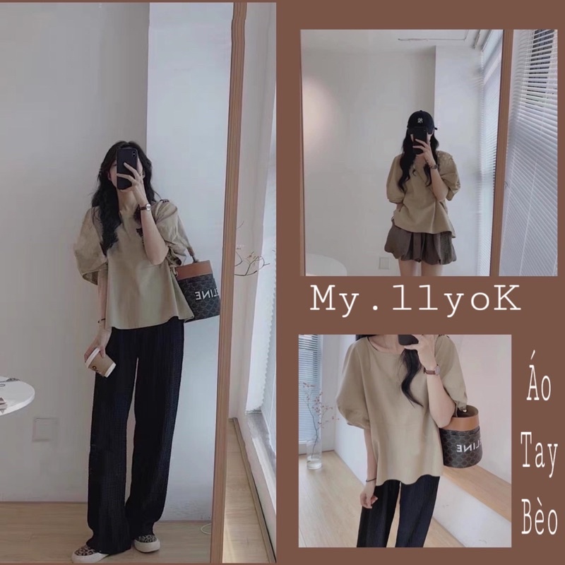Áo tay bồng nữ style Hàn - chất thô mềm Quảng Châu loại 1