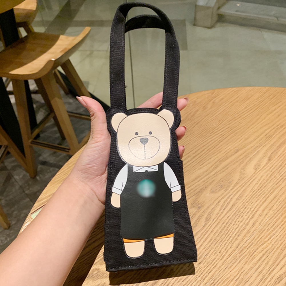 【DREAMLIFE】Cup Bag For Outdoor Handbag Oxford Cloth Thicker Canvas Tote Canvas Bag