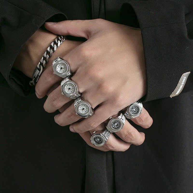 Nhẫn đồng hồ phong cách retro Hàn Quốc cho nam nữ