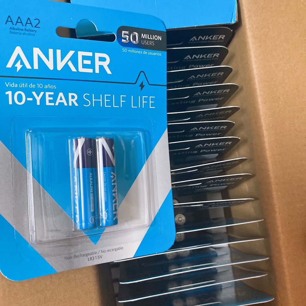 Pin tiểu ANKER AAA 3A Nhỏ 1.5V Alkaline  B1820 thay Pin Điều Khiển Đồ chơi Chuột Bluetooth Bàn Phím Điều Hoà Đồng Hồ