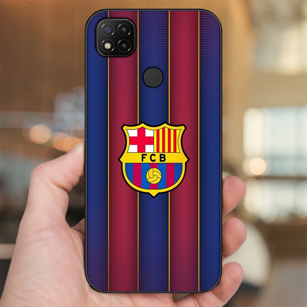 Ốp lưng Xiaomi Redmi 9C viền đen in hình Barcelona Barca