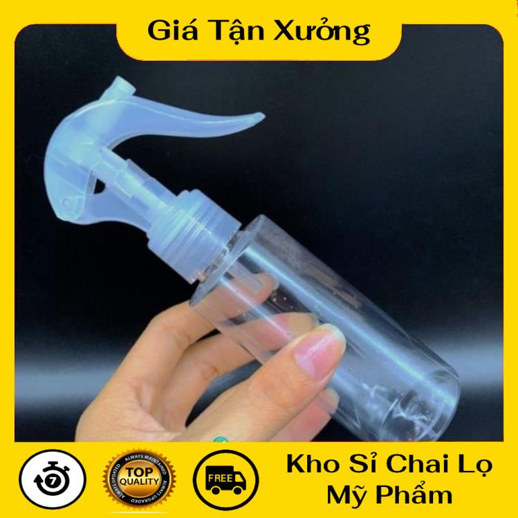 Chai Xịt Phun Sương ❤ TRÙM SỈ ❤ Chai nhựa pet phun sương Vòi Súng 100ml,150ml,200ml,250ml rỗng chiết mỹ phẩm .