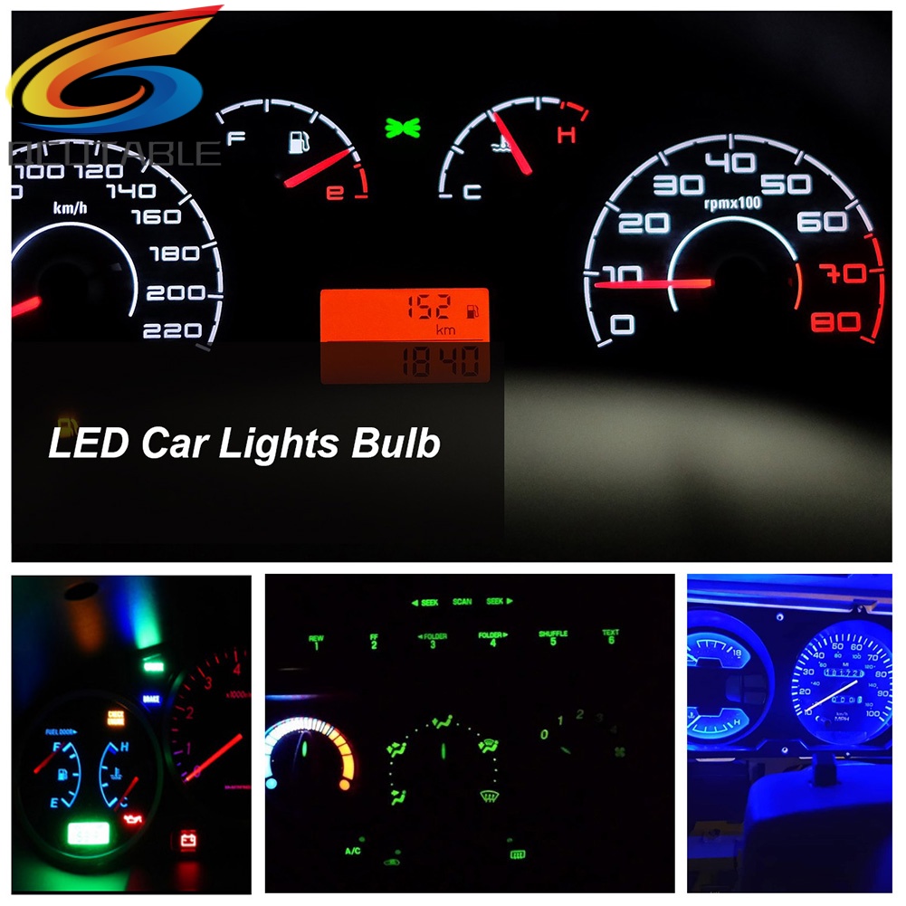 Set 20 bóng đèn T5 T10 LED cho xe hơi