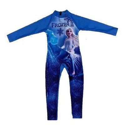 Bộ Đồ Bơi Tay Dài In Hình Công Chúa Elsa Trong Frozen 2 Cho Bé Gái 3-12 Tuổi
