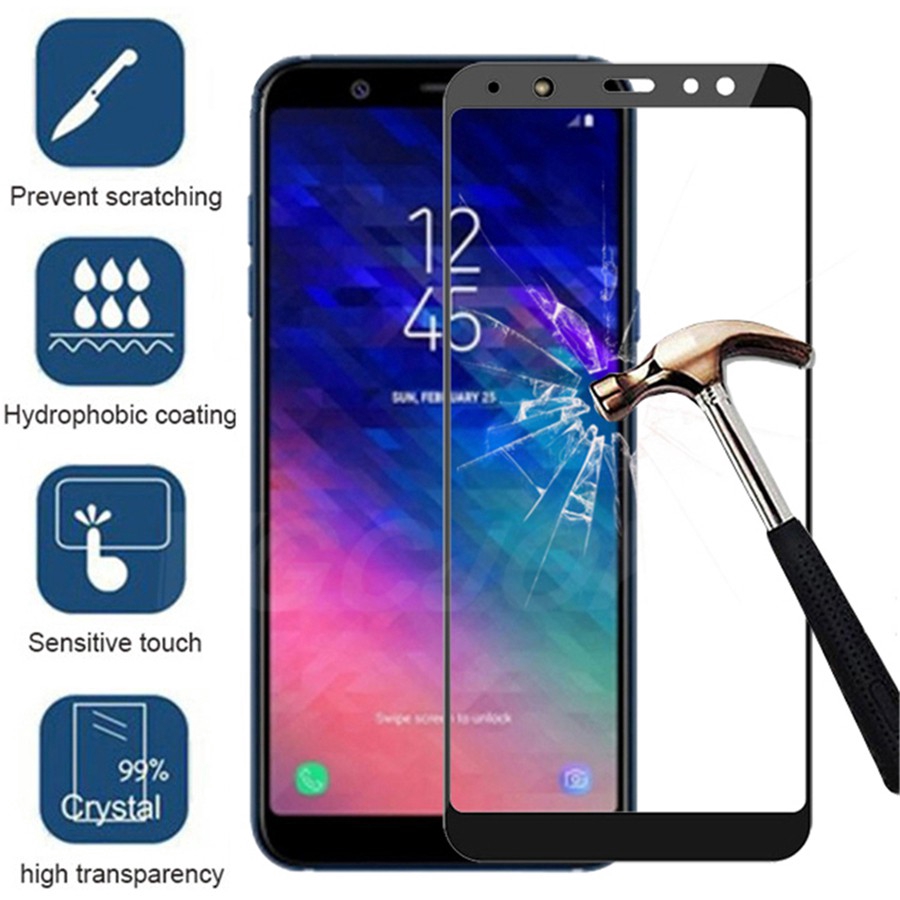 Samsung Galaxy J2 J3 J4 J6 J7 J8 2018 Kính cường lực Samsung J4 J6 Plus 2018 A5 A6 A8 A7 2018Bảo vệ màn hình điện thoại