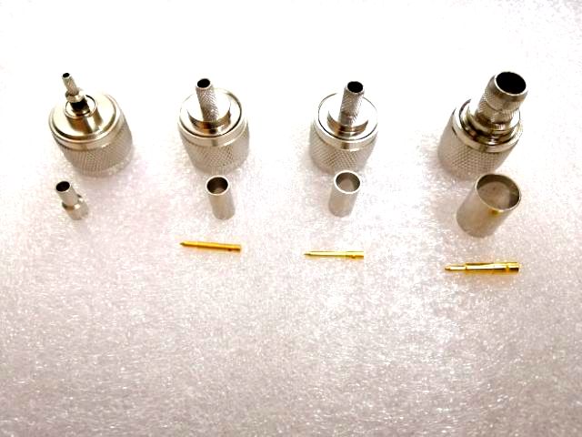 Đầu jack N Male đực kim thẳng dùng cho cáp đồng trục rg174 rg316 rg58 rg59 rg142 rg213 rg400 RG402 v.v.