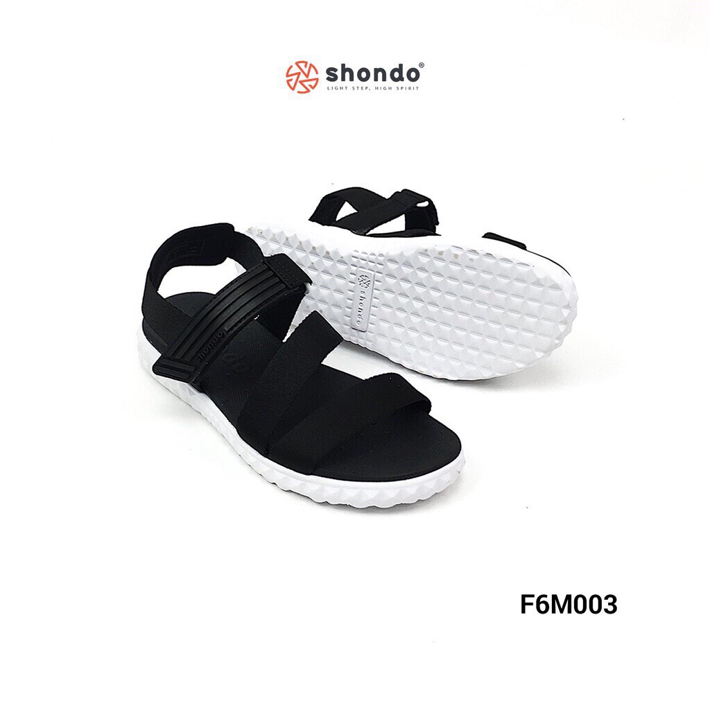 SHAT - Giày Sandal Quai Chéo F6M003 Đen đế trắng