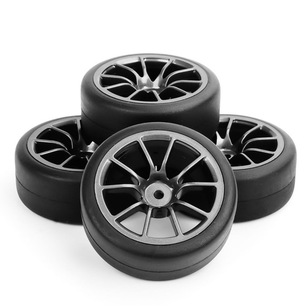 Set 4 Bánh Xe Cao Su Cho Xe Đồ Chơi Tỉ Lệ 1 : 10 Hpi Hsp