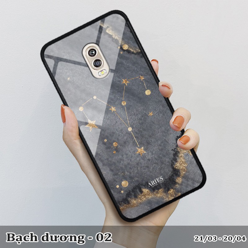 Ốp kính samsung J7 plus in cung hoàng đạo