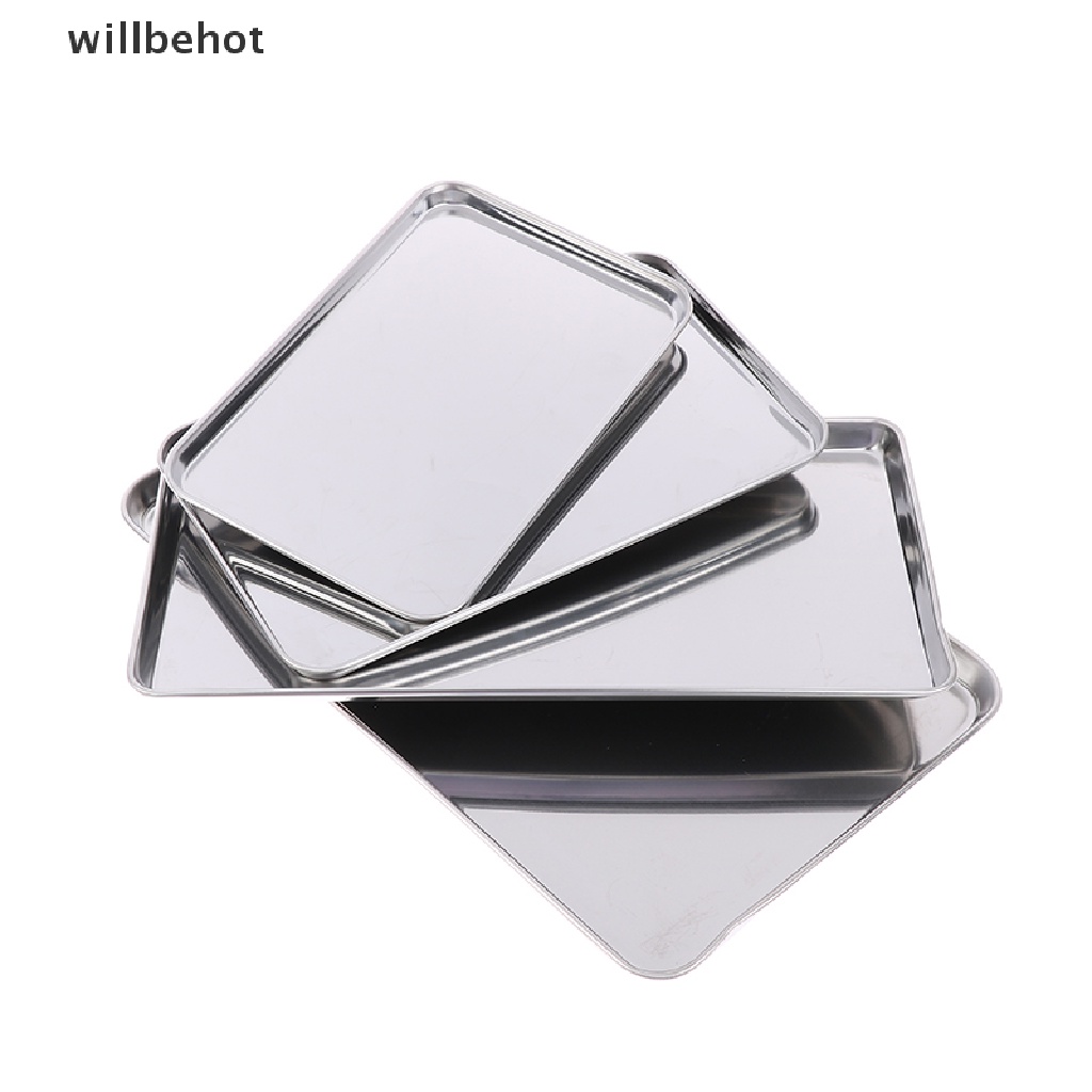 Khay Inox Hình Chữ Nhật Đựng Đồ Dùng Tiện Dụng