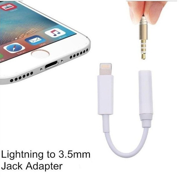 Dây jack chuyển đổi tai nghe lightning sang jack 3.5 mm tự động kết nối