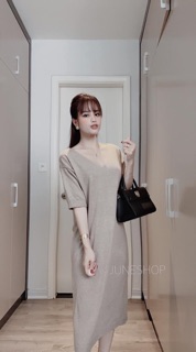 Váy cổ tim 3 màu dành cho nữ