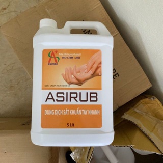 Nước rửa tay khô sát khuẩn asirup can 5 lít