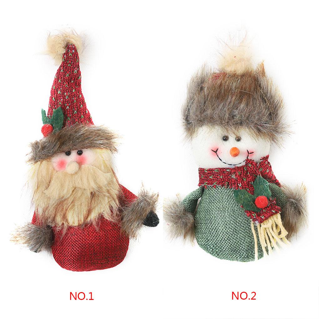 Búp Bê Hình Ông Già Noel / Người Tuyết Treo Cửa Sổ Trang Trí Cây Thông Giáng Sinh