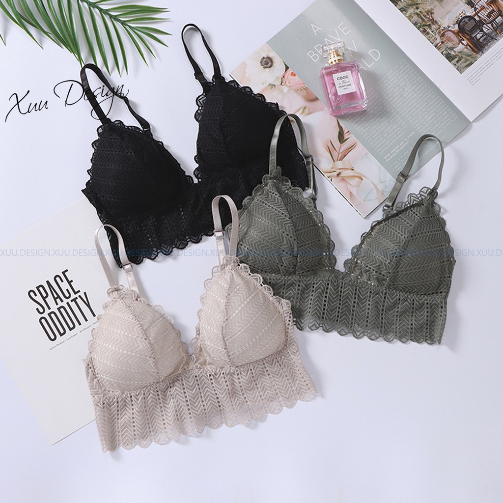 Áo bra ren hoa có đệm mỏng đẩy ngực nhẹ siêu thoáng mát ,siêu sexy - Xuu Design - BR07 | BigBuy360 - bigbuy360.vn