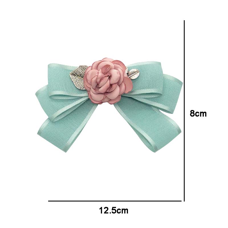 Ghim cài áo hình nơ hoa hồng 3D thời trang cho nữ