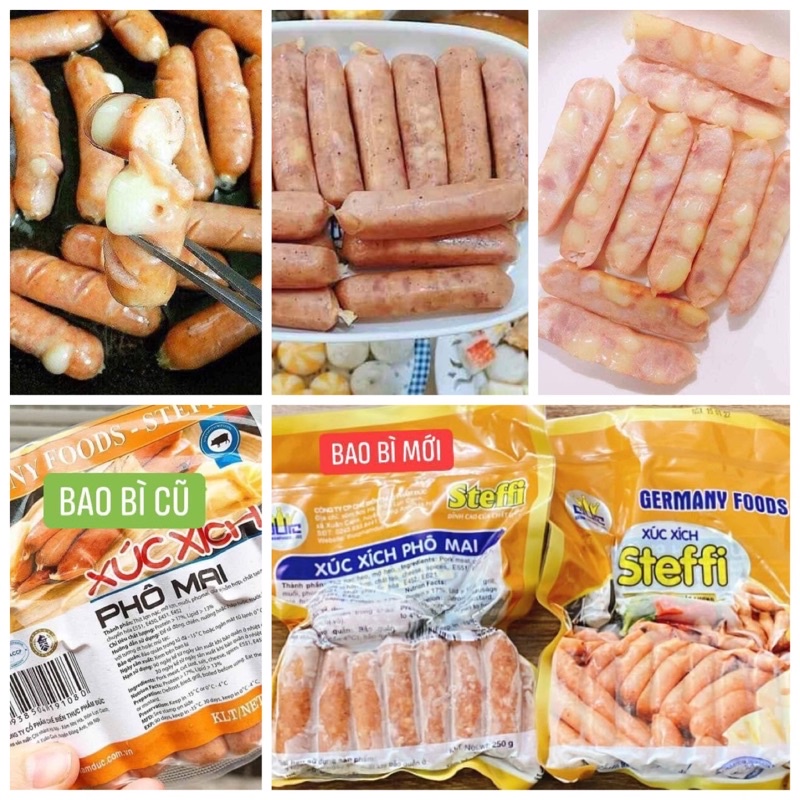 xúc xích phomai đức 250gr 16 cái