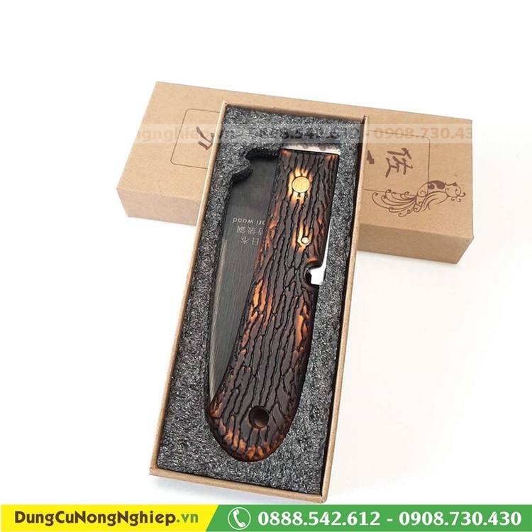 Dao ghép cành Mori Wood cán sừng