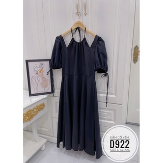 Bigsize Đầm maxi cổ yếm D922