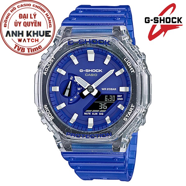 Đồng hồ nam dây nhựa Casio G-Shock chính hãng Anh Khuê GA-2100HC-2ADR