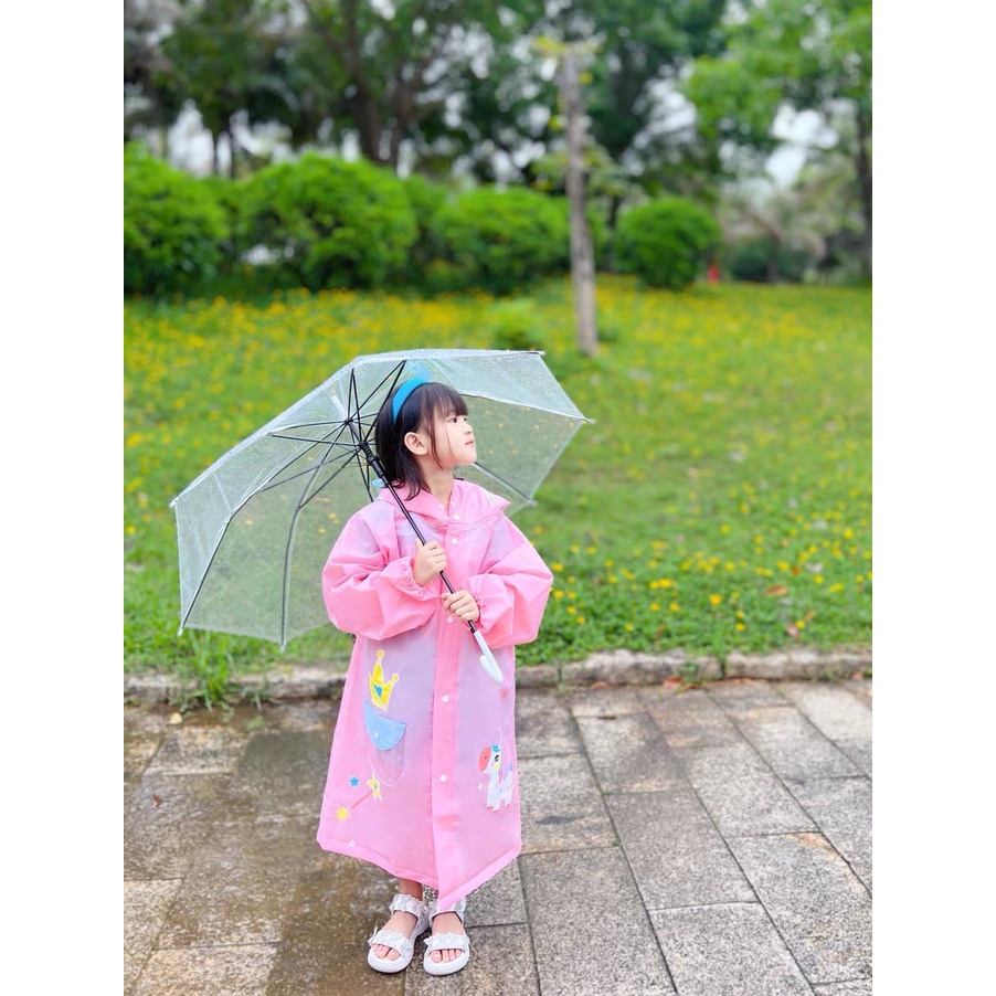 Áo Mưa Trẻ Em, Áo Mưa Cho Bé Trai Bé Gái Chính Hãng Smally Cao Cấp, Siêu Nhẹ, Siêu Dai