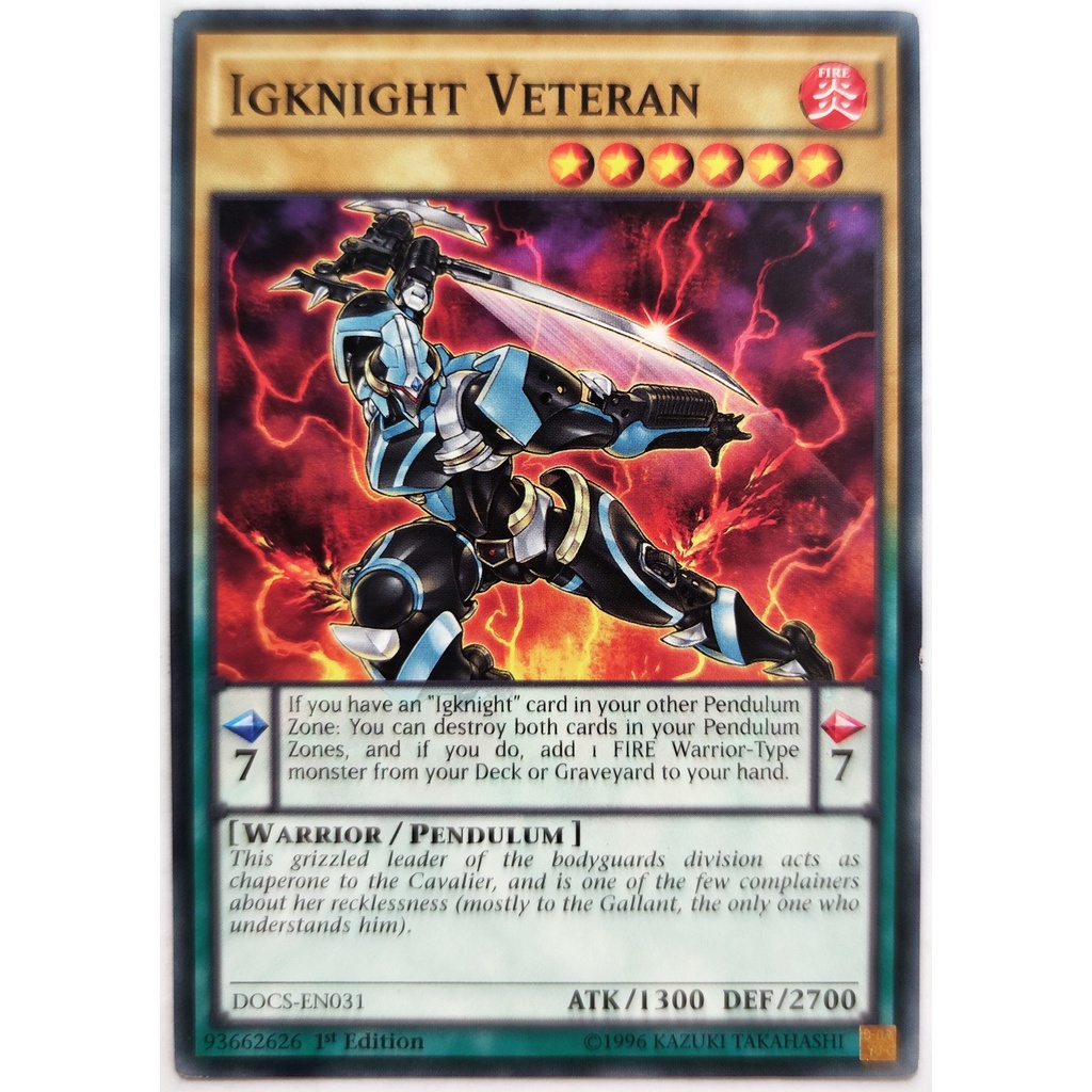 [Thẻ Yugioh] Igknight Veteran |EN| Common